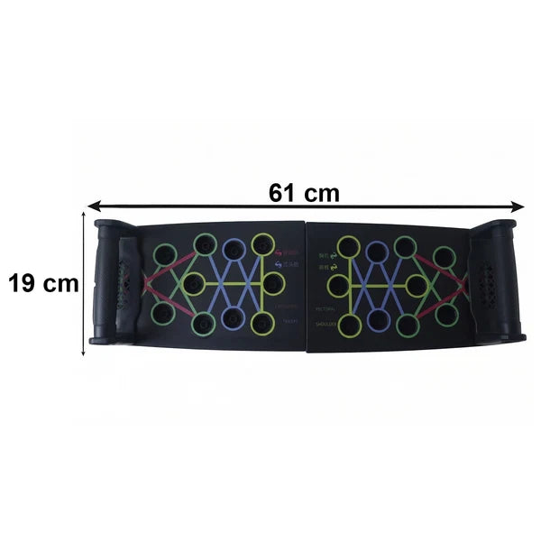 All-in-One Home Gym: Foldable Push-Up Board + Grip Strengthener Kit