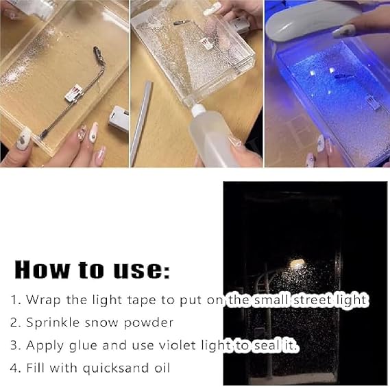 Magical LED Snowfall Street Lamp Night Light