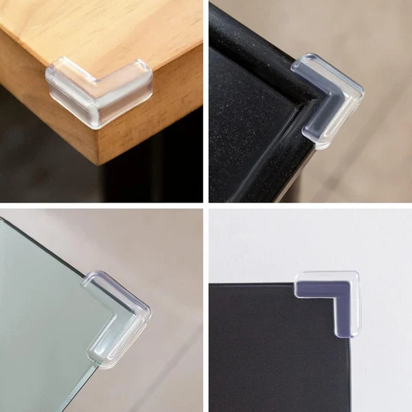 Crystal Clear Safety Silicon Corner Protectors (12 Pack) – Baby Proofing & Furniture Guard